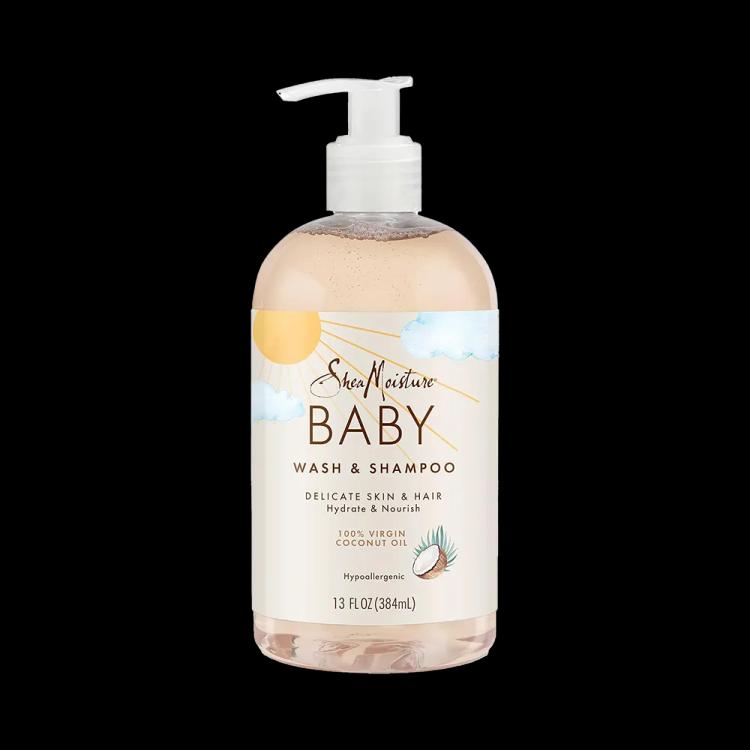 Shea Moisture 100% Virgin Coconut Oil Baby Wash & Shampoo - 384 ml