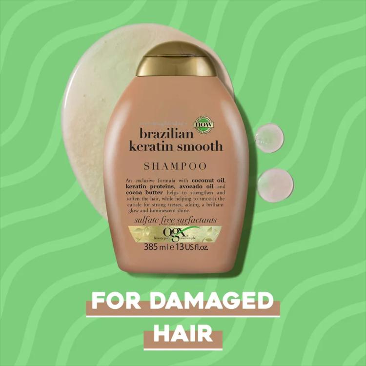 OGX Ever Straightening + Brazilian Keratin Therapy Shampoo - 385 ml