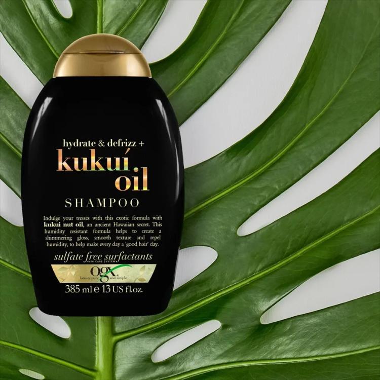 OGX Hydrate & Defrizz Kukui Oil Shampoo - 385 ml