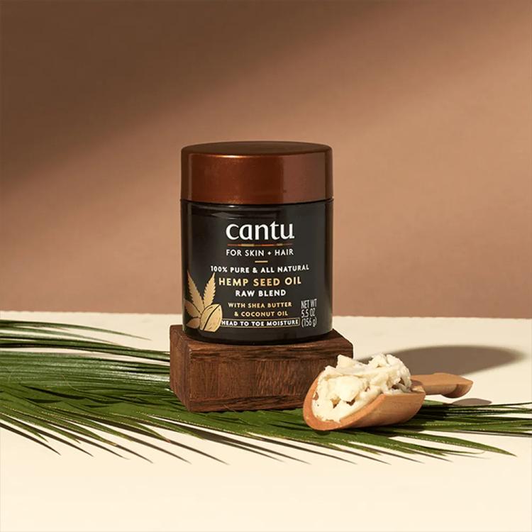 Cantu For Skin Hair Hemp Seed Oil Raw Blend Shea Butter & Coconut Oil - 156 g