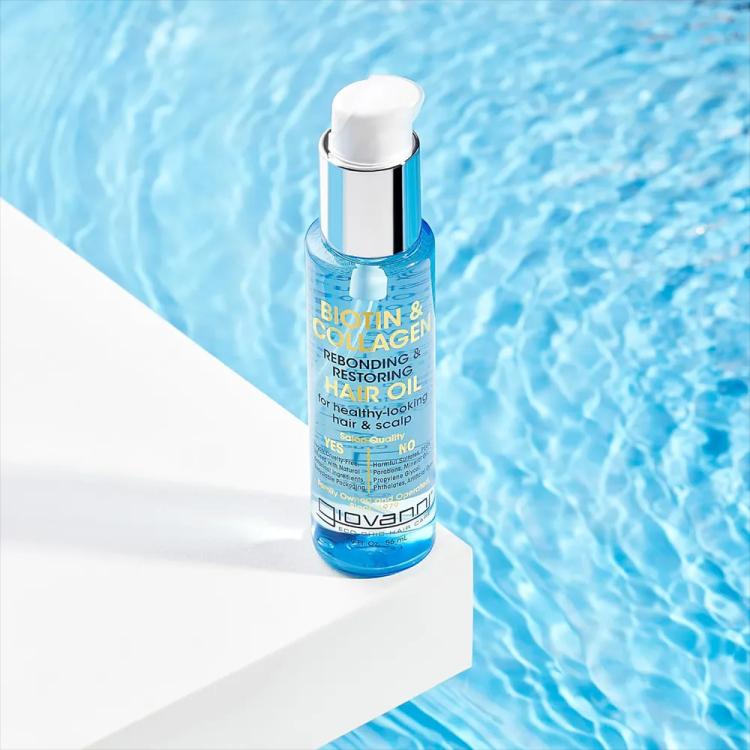Giovanni Biotin & Collagen Rebonding & Restoring Hair Oil - 56 ml