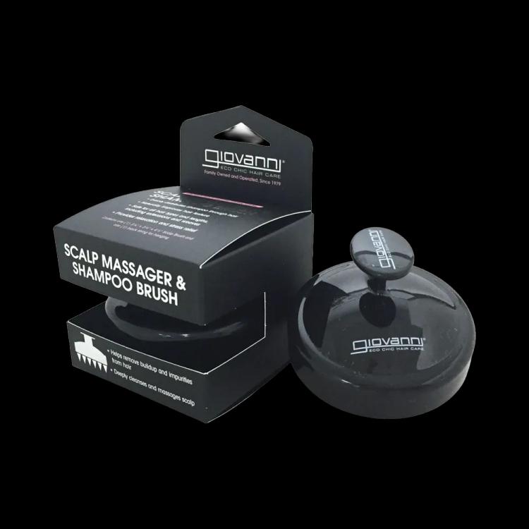 Giovanni Scalp Massager & Shampoo Brush - Black Handle