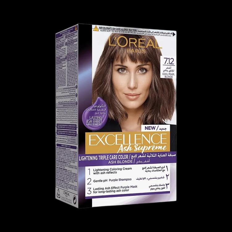 L'Oreal Paris Excellence Ash Supreme Hair Color - 7.12 Cool Pearl Blonde