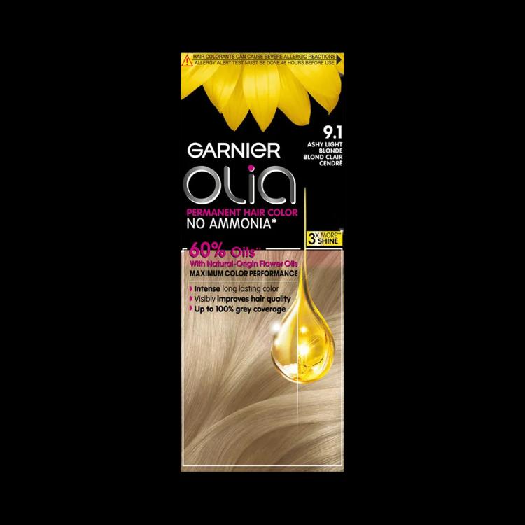 Garnier Olia No Ammonia Permanent Haircolor - 9.1 Ashy Light Blonde