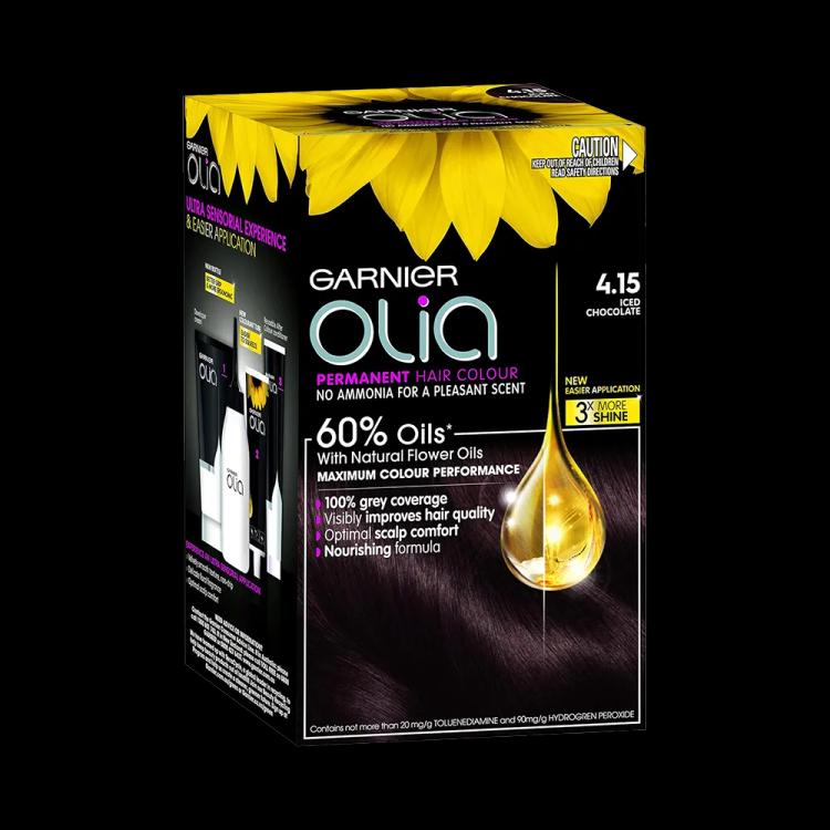 Garnier Olia No Ammonia Permanent Haircolor - 4.15 Iced Chocolate Brown