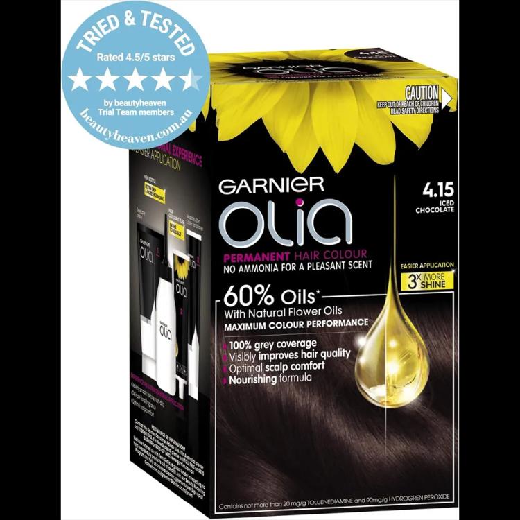 Garnier Olia No Ammonia Permanent Haircolor - 4.15 Iced Chocolate Brown