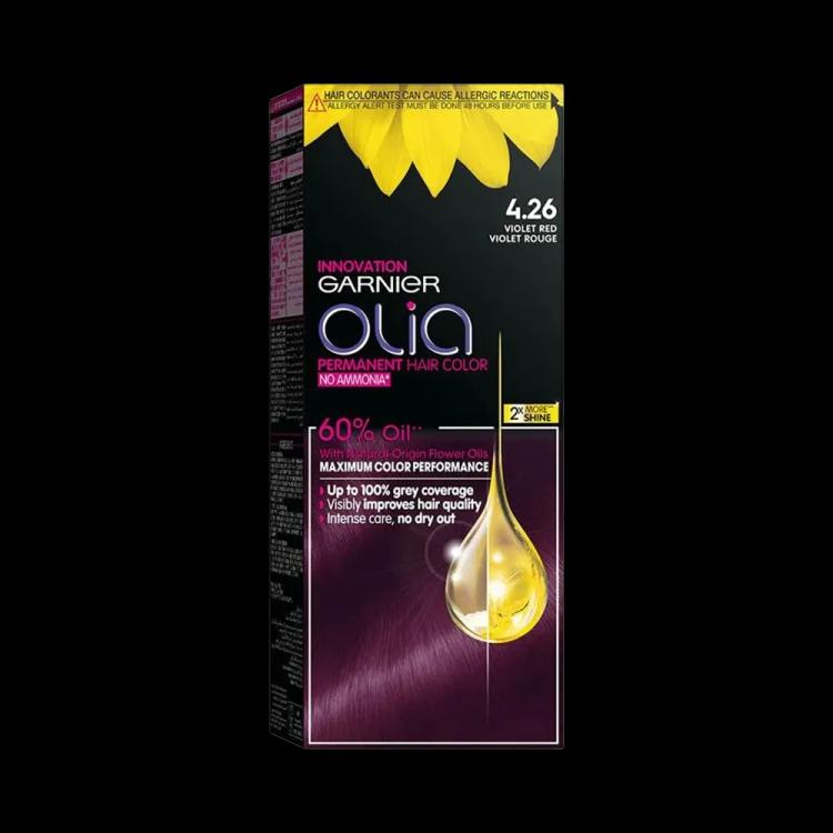 Garnier Olia No Ammonia Permanent Haircolor - 4.26 Violet Red