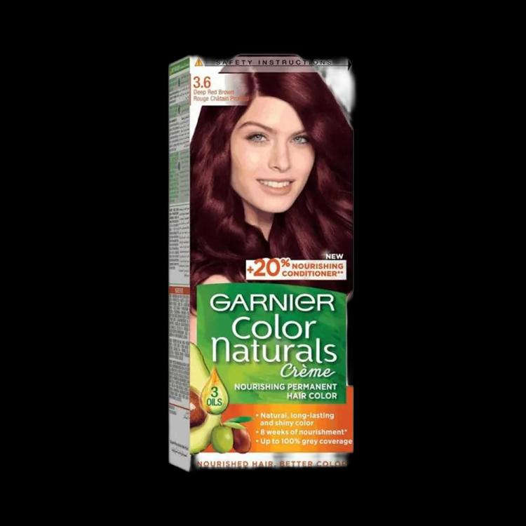 Garnier Color Naturals Creme - 3.6 Deep Red Brown