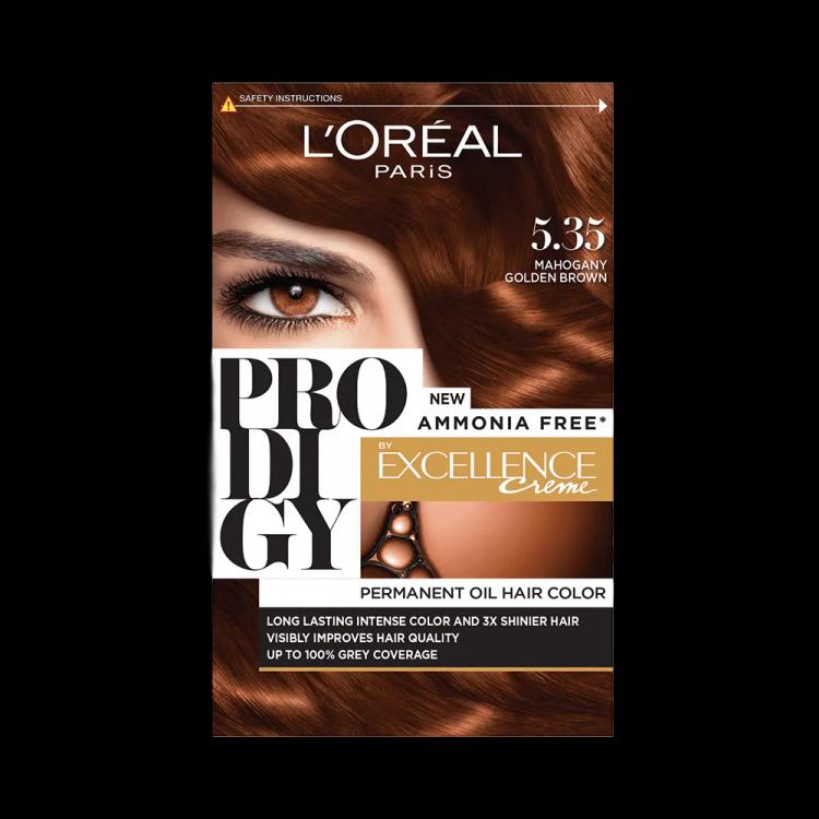L’Oréal Paris Prodigy Ammonia Free - 5.35 Mahogany Golden Brown