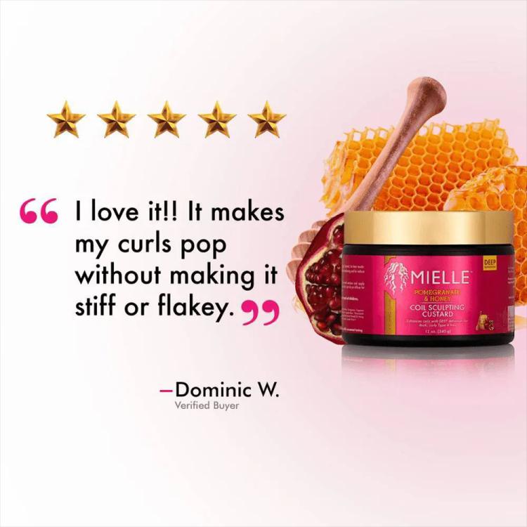 Mielle Pomegranate & Honey Coil Sculpting Custard - 340 g