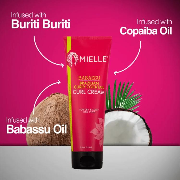 Mielle Brazilian Curly Cocktail Curl Cream - 220 ml