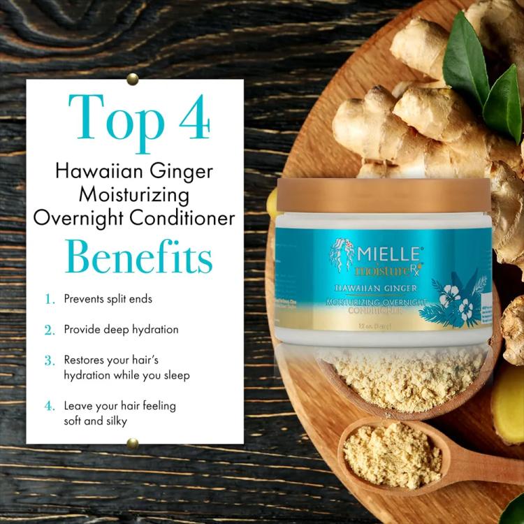 Mielle Moisture RX Hawaiian Ginger Moisturizing Overnight Conditioner - 340 g