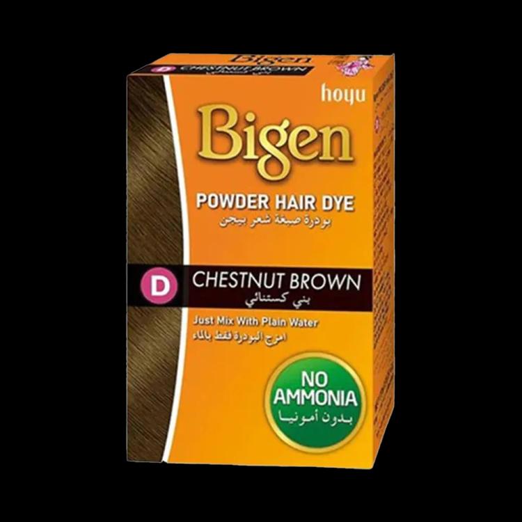 Bigen Powder Hair Dye - D Chestnut Brown (6 g)