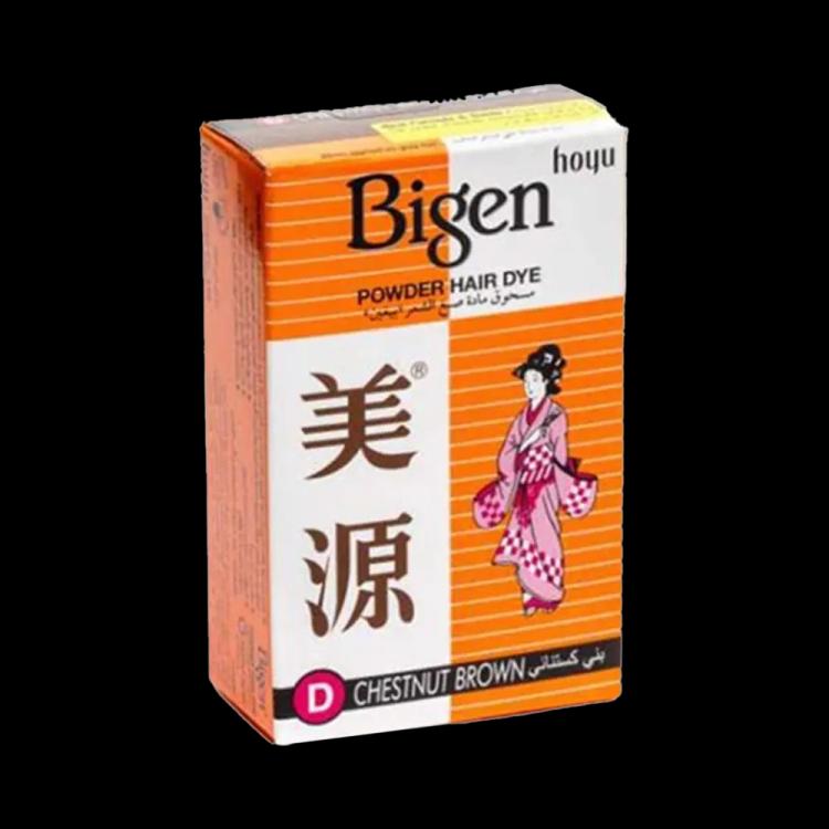 Bigen Powder Hair Dye - D Chestnut Brown (6 g)