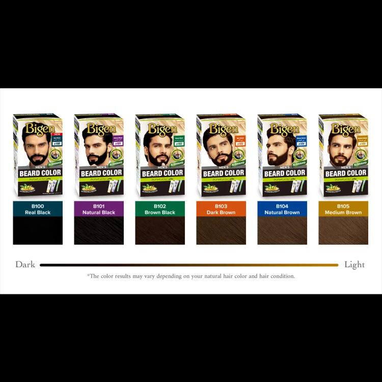 Bigen Men's Beard Color - B102 Brown Black (40 g)