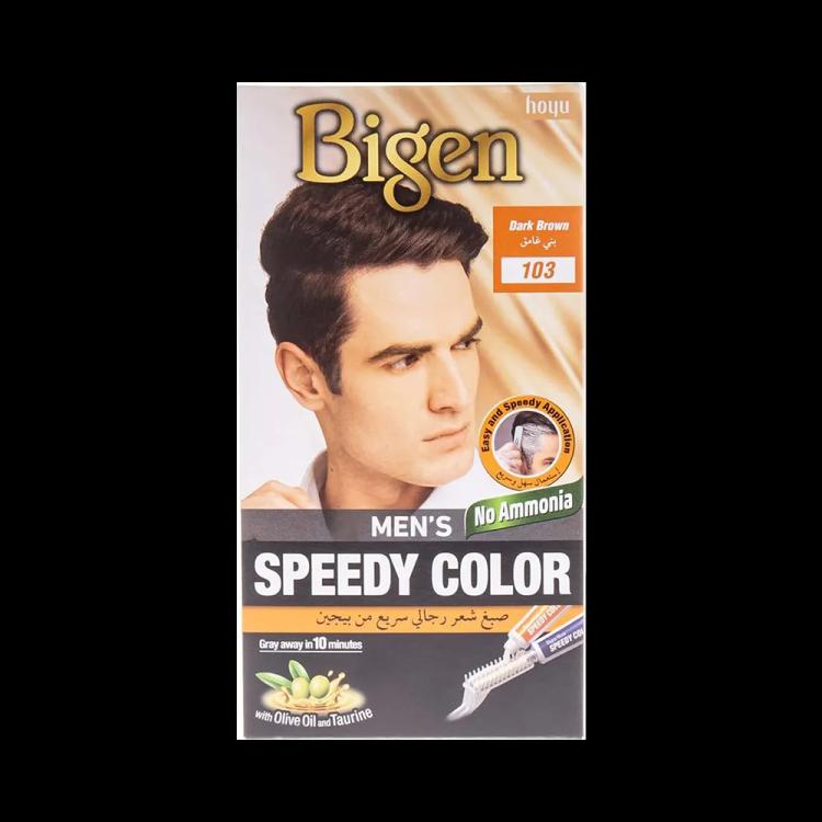 Bigen Men's Speedy Color - 103 Dark Brown (80 g)