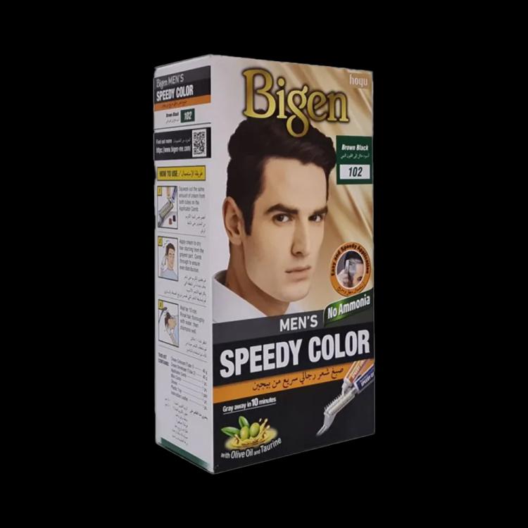 Bigen Men's Speedy Color - 102 Brown Black (80 g)