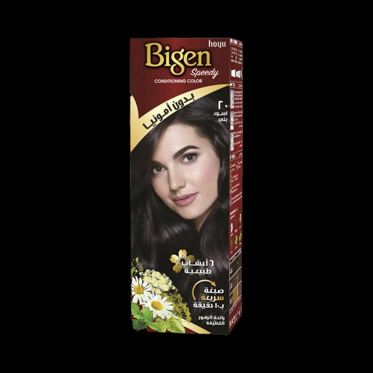 Bigen Speedy Conditioning Color - 20 Brownish Black (80 g)