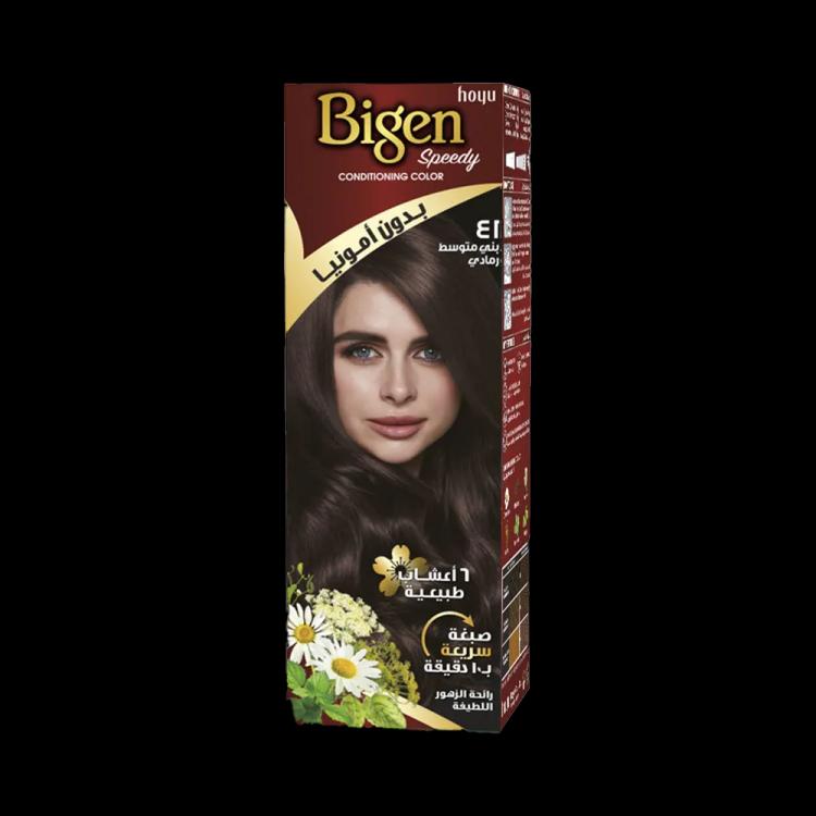 Bigen Speedy Conditioning Color - 41 Medium Ash Brown (80 g)