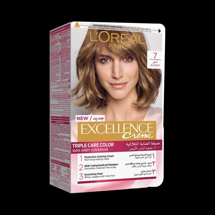 L’Oréal Paris Excellence Creme Permanent Hair Color - 7 Blonde (100 g)