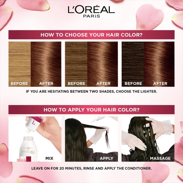 L’Oréal Paris Excellence Creme Permanent Hair Color - 6.7 Chocolate Brown (100 g)