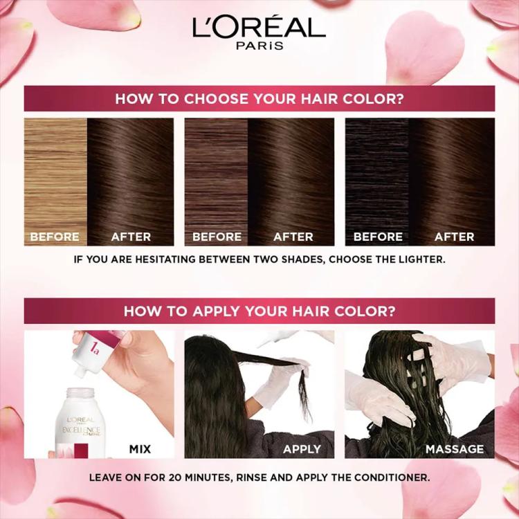 L’Oréal Paris Excellence Creme Permanent Hair Color - 4 Brown (100 g)