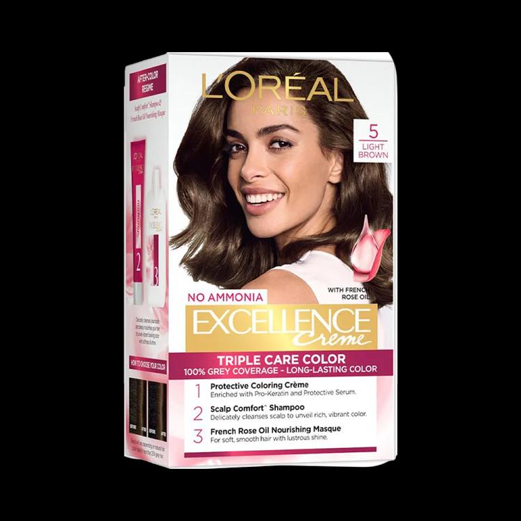 L’Oréal Paris Excellence Creme Permanent Hair Color - 5 Light Brown (100 g)