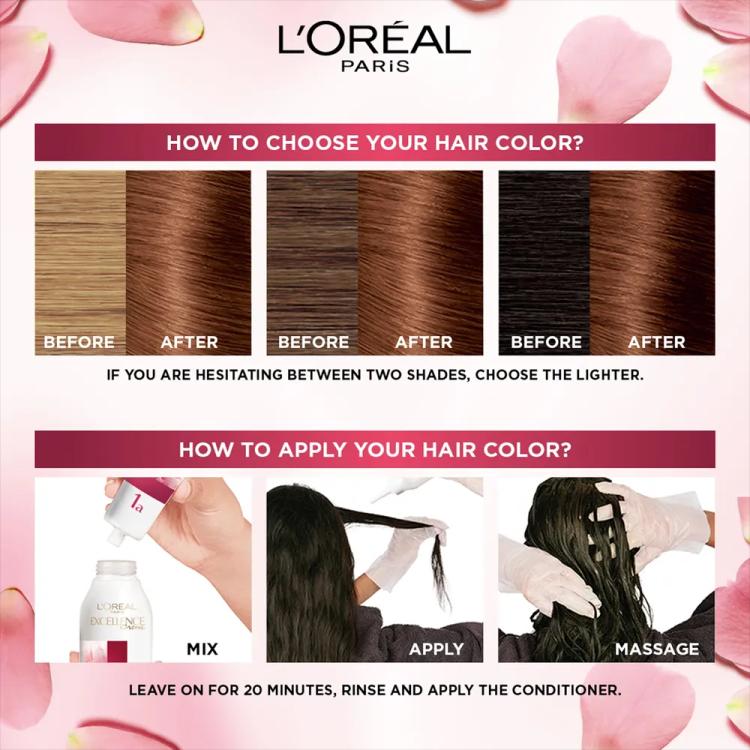 L’Oréal Paris Excellence Creme Permanent Hair Color - 7.7 Honey Brown (100 g)