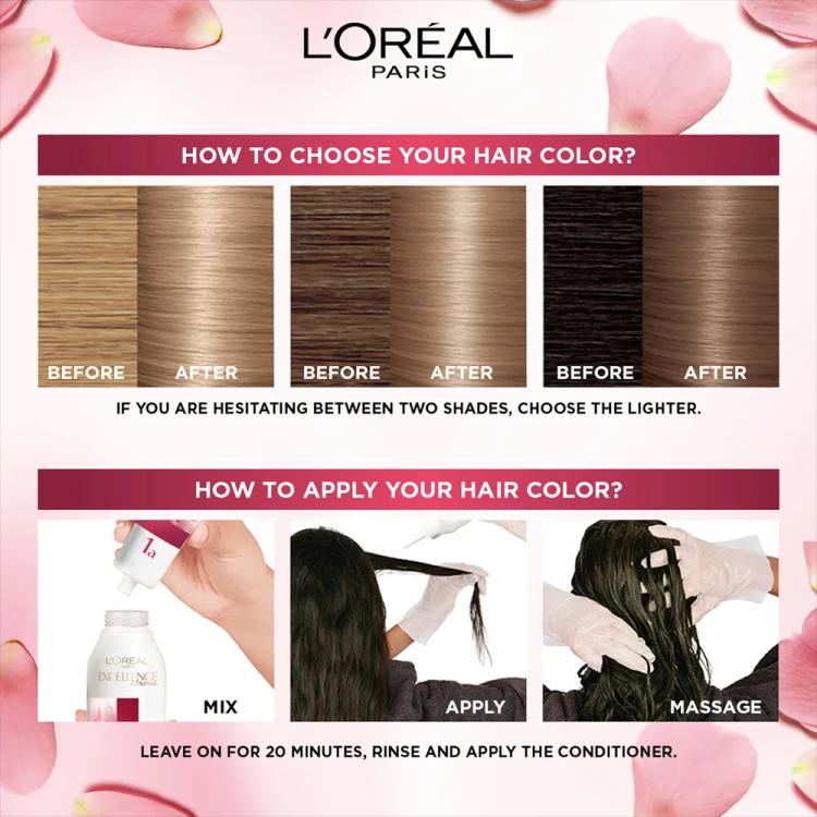 L’Oréal Paris Excellence Creme Permanent Hair Color - 8.1 Light Ash Blonde (100 g)