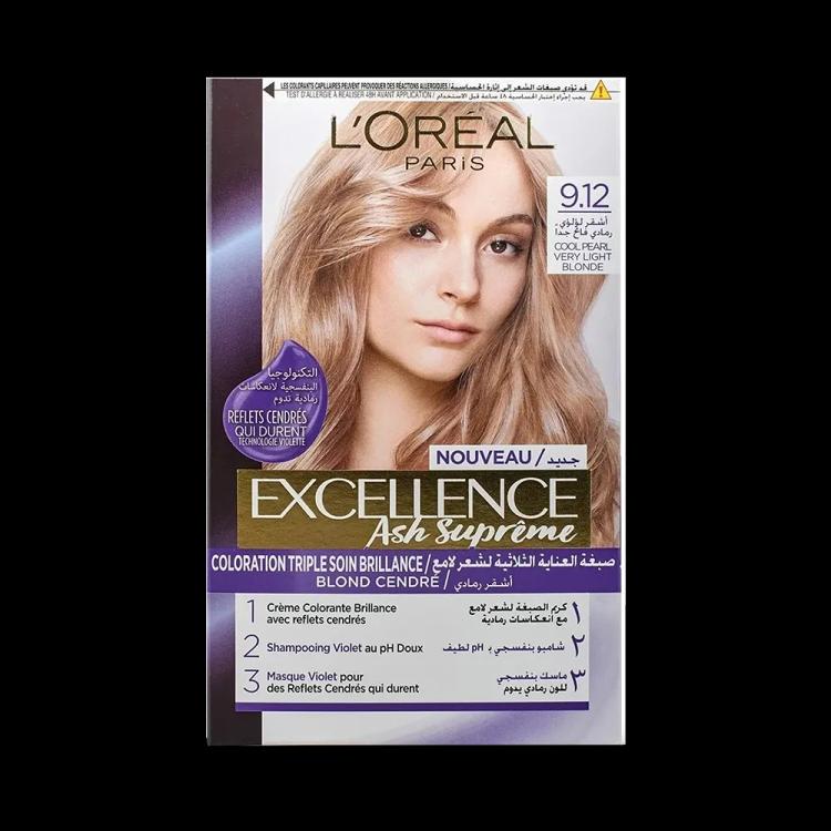 L’Oréal Paris Excellence Ash Supreme Hair Color - 9.12 Cool Pearl Very Light Blonde ()