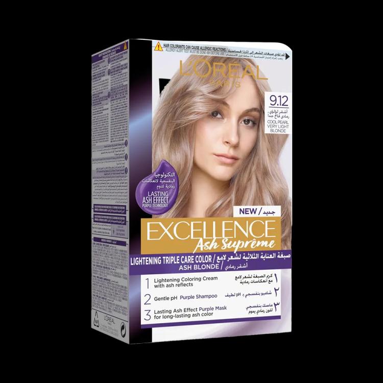 L’Oréal Paris Excellence Ash Supreme Hair Color - 9.12 Cool Pearl Very Light Blonde ()