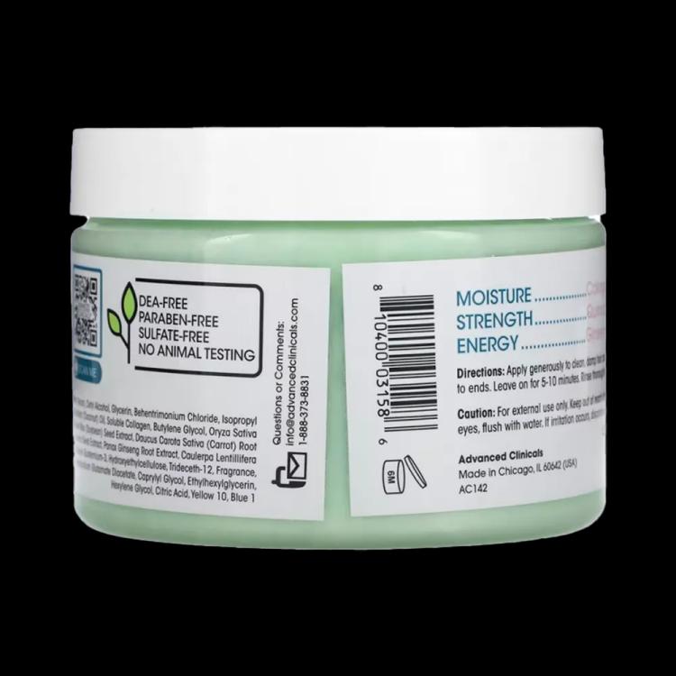 Advanced Clinicals Collagen Boost Hair Treatment - 340 g