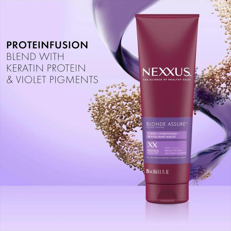 Nexxus Blonde Assure Colour Toning Purple Conditioner - 251 ml