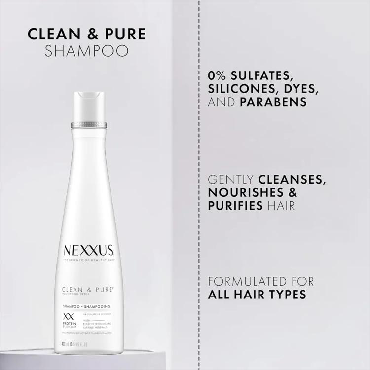 Nexxus Clean & Pure Nourishing Hair Detox Shampoo - 400 ml