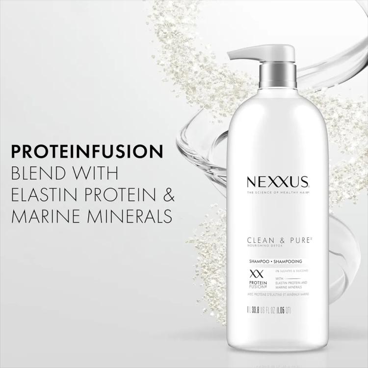Nexxus Clean & Pure Nourishing Hair Detox Shampoo - 1000 ml