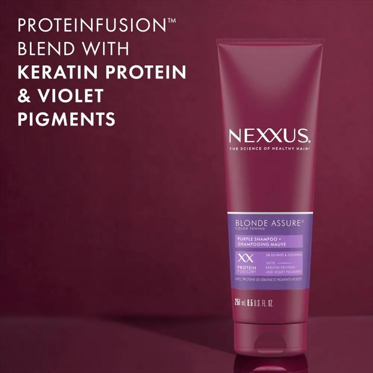 Nexxus Blonde Assure Color Toning Purple Shampoo - 250 ml