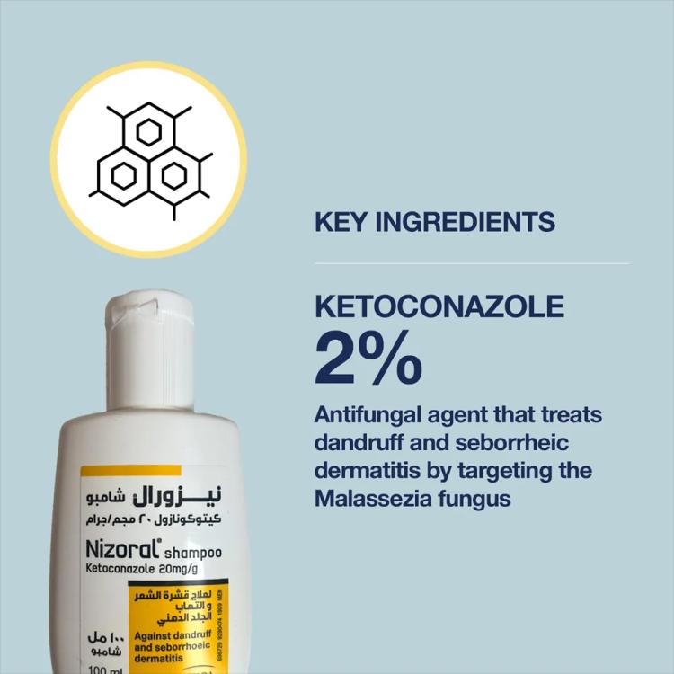 Nizoral Against Dandruff And Seborrhoeic Dermatitis Shampoo  - 100 ml
