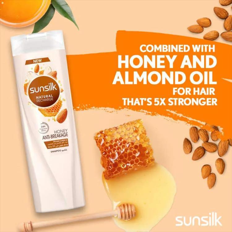 Sunsilk Natural Recharge Honey Anti-Breakage Shampoo - 400 ml