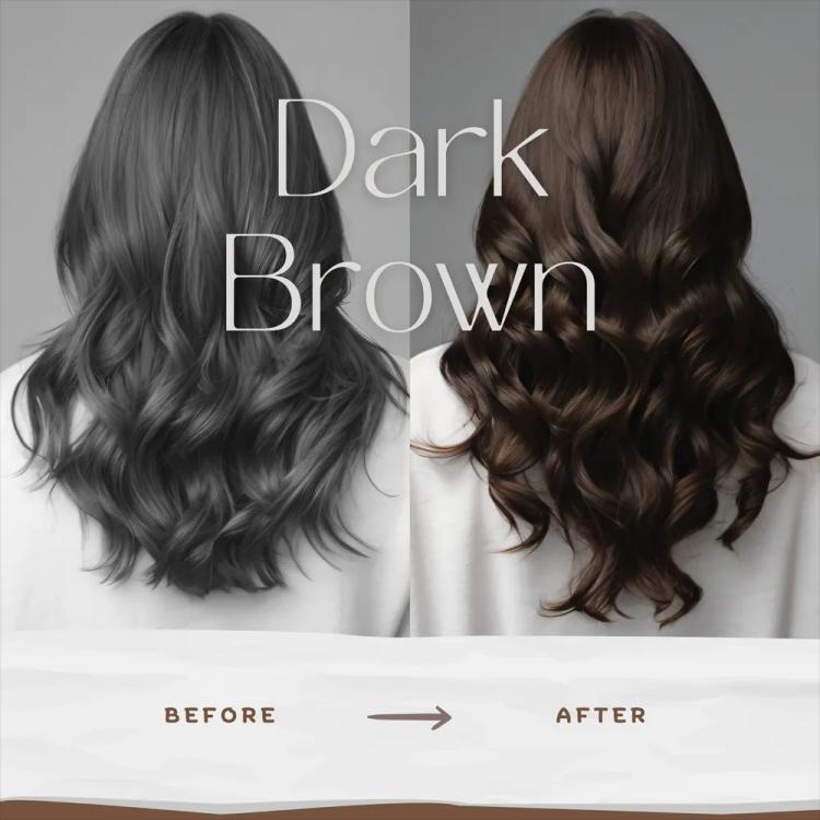 VIP Natural Hair Colour Shampoo, Dark Brown