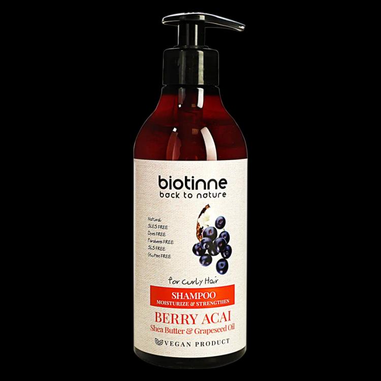 Biotinne Berry Acai Shea Butter & Grapeseed Oil Shampoo - 400 ml