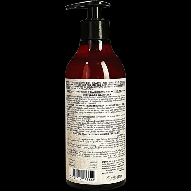 Biotinne Berry Acai Shea Butter & Grapeseed Oil Shampoo - 400 ml