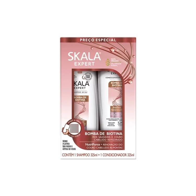 Skala Bomba De Biotina Shampoo And Conditioner Set - (325 ml X 2 pcs)