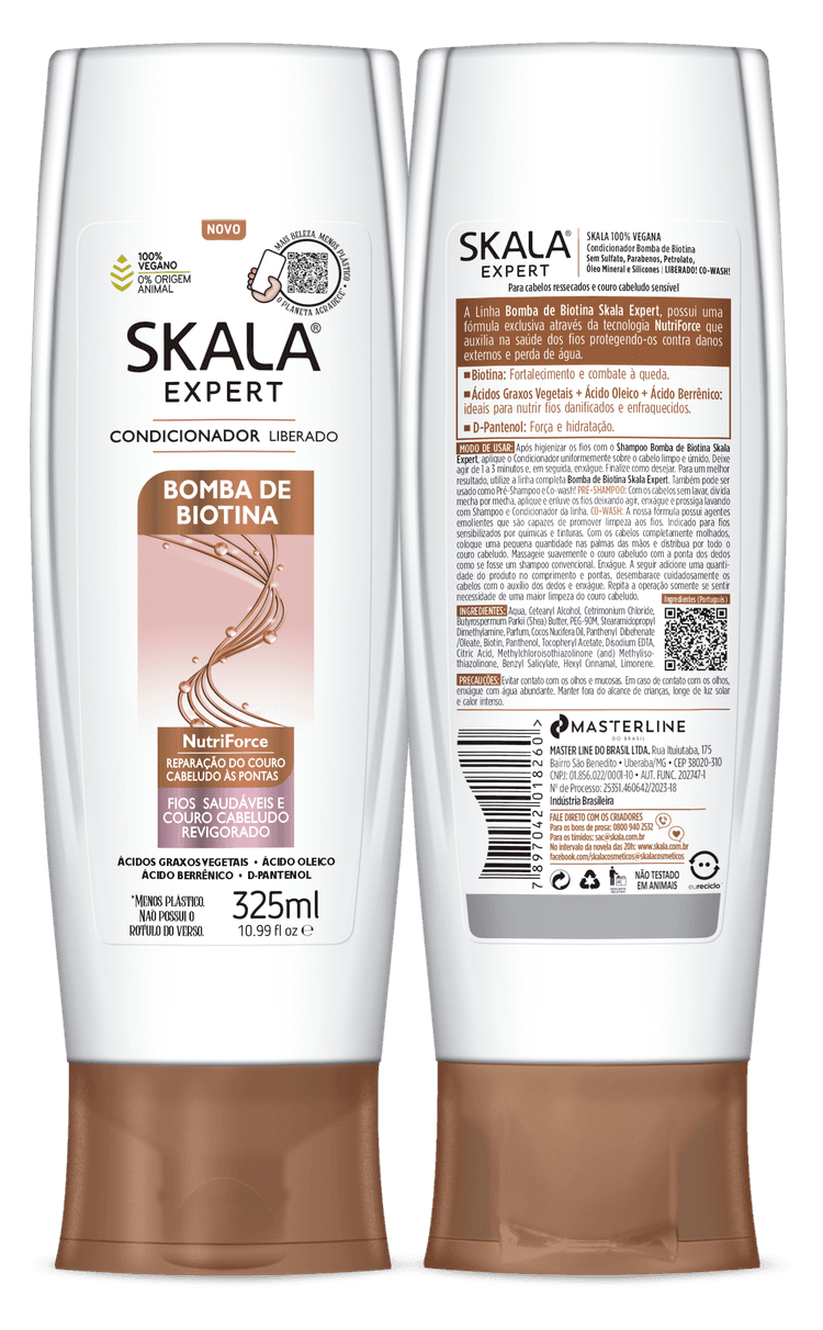 Skala Bomba De Biotina Shampoo And Conditioner Set - (325 ml X 2 pcs)