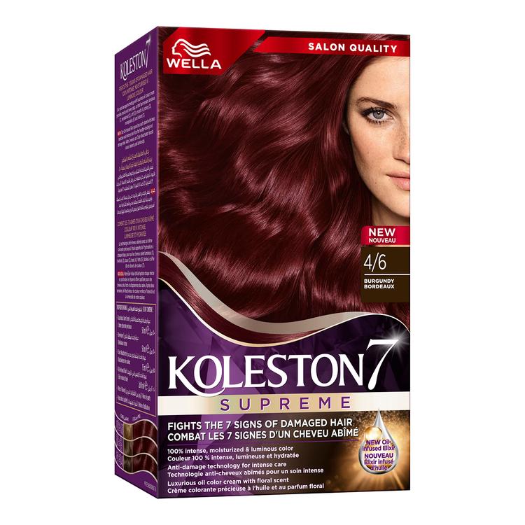 Wella Koleston Supreme Permanent Hair Color Cream - 4/6 Burgundy