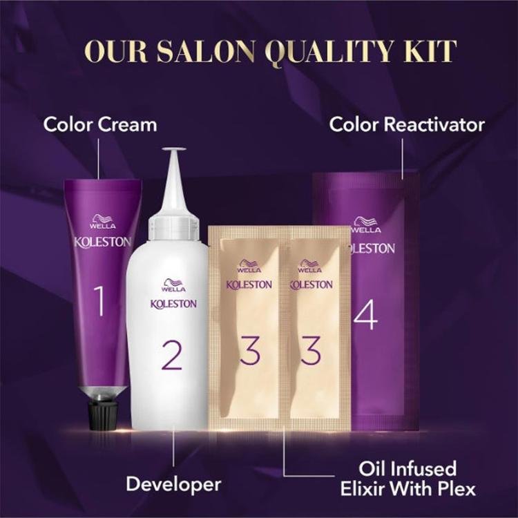 Wella Koleston Supreme Permanent Hair Color Cream - 7/1 Medium Ash Blonde