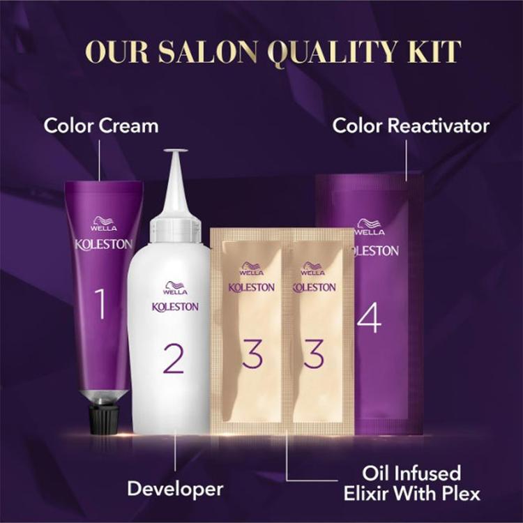 Wella Koleston Supreme Permanent Hair Color Cream - 7/0 Medium Blonde
