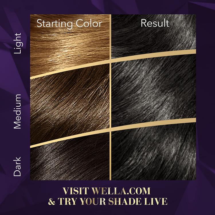 Wella Koleston Supreme Permanent Hair Color Cream - 2/0 Black