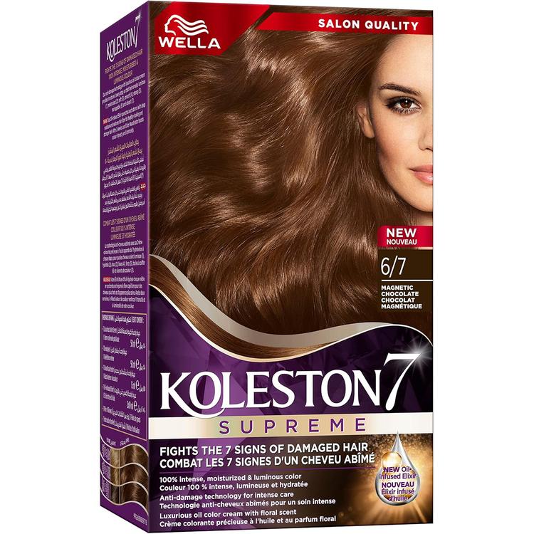 Wella Koleston Supreme Permanent Hair Color Cream - 6/7 Magnetic Chocolate