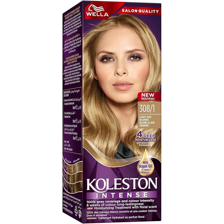 Wella Koleston Intense Hair Color - 308/1 Light Ash Blonde