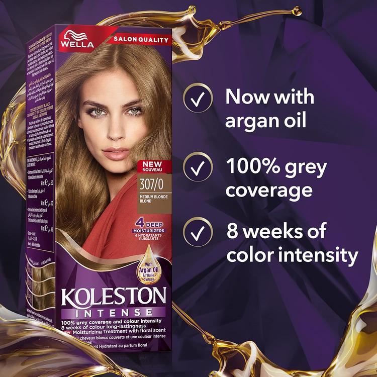 Wella Koleston Intense Hair Color - 307/0 Medium Blonde